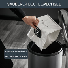 Rowenta Bodenstaubsauger »Green Force Max, extreme Reinigungskraft, hygienischer Beutelwechsel« 900 W mit Beutel 99,98% Filtration, aus recyceltem Kunststoff, RO4933