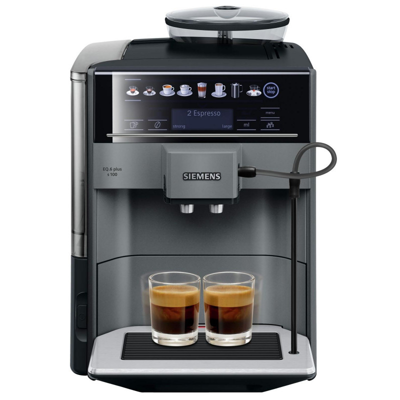 SIEMENS Espresso EQ.6 plus s100 Espressomaschine titan/schwarz