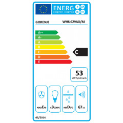 GORENJE WHU 629 AX/M, Dunstabzugshaube (596 mm breit, 468 mm tief)