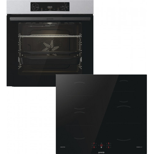 GORENJE Backofen-Set »BOSB 737OTX« mit 1-fach-Teleskopauszug Aqua Clean Set, 2 Stk. tlg. Pizzafunktion mit 300 °C – perfekt für Pizza, Focaccia und mehr!