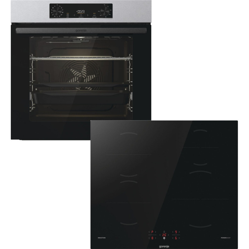 GORENJE Backofen-Set »BOSB 737OTX« mit 1-fach-Teleskopauszug Aqua Clean Set, 2 Stk. tlg. Pizzafunktion mit 300 °C – perfekt für Pizza, Focaccia und mehr!