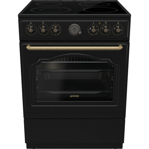 GORENJE Elektro-Standherd »GECS6B70CLB« Aqua Clean Retro Design. Zeitlose Eleganz für jede Küche