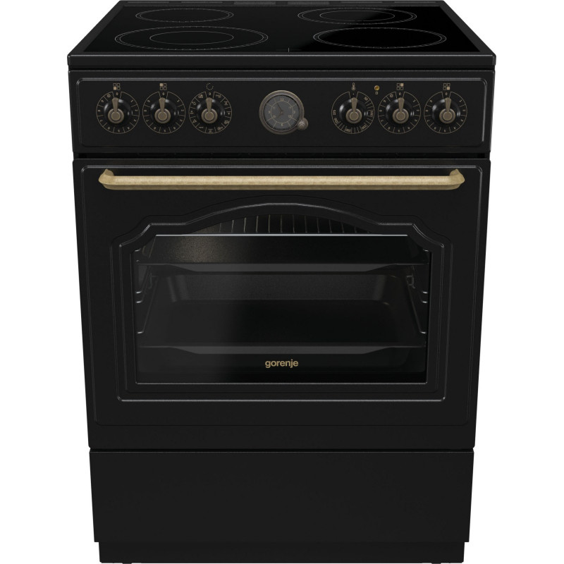 GORENJE Elektro-Standherd »GECS6B70CLB« Aqua Clean Retro Design. Zeitlose Eleganz für jede Küche