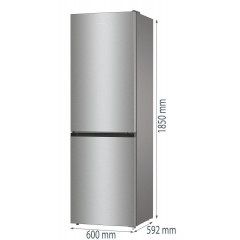 GORENJE NRK61CS2XL4 Kühlgefrierkombination (C, 300 l, 1850 mm hoch, Silber)