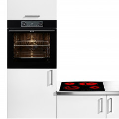 GORENJE Backofen-Set »BOS6737E13BGOT« mit 1-fach-Teleskopauszug Aqua Clean Set, Pizzafunktion mit 300 °C – perfekt für Pizza, Focaccia und mehr!