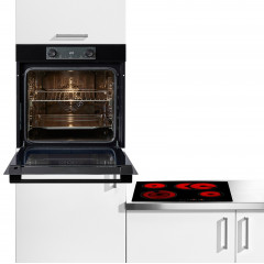 GORENJE Backofen-Set »BOS6737E13BGOT« mit 1-fach-Teleskopauszug Aqua Clean Set, Pizzafunktion mit 300 °C – perfekt für Pizza, Focaccia und mehr!