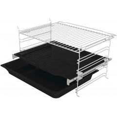 GORENJE Backofen-Set »BOS6737E13BGOT« mit 1-fach-Teleskopauszug Aqua Clean Set, Pizzafunktion mit 300 °C – perfekt für Pizza, Focaccia und mehr!