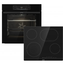 GORENJE Backofen-Set »BOS6737E13BGOT« mit 1-fach-Teleskopauszug Aqua Clean Set, Pizzafunktion mit 300 °C – perfekt für Pizza, Focaccia und mehr!