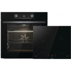 GORENJE BLACK INDUCTION SET 2 (BOS6737E06BG+GI6401BSC), Backofenset (Induktion, A, 77 l)