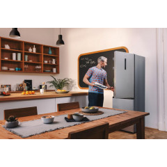 Gorenje NRK619CAXL4 Kühl-Gefrierkombination 186 cm Höhe EEK C Grau
