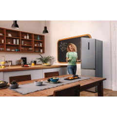 Gorenje NRK619CAXL4 Kühl-Gefrierkombination 186 cm Höhe EEK C Grau