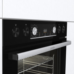 GORENJE BLACK SET 5 INDUCTION (BCIX6737E05BG+GI6400BXDE), Einbauherdset (Induktionskochfeld, A, 77 l)