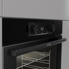 GORENJE Backofen »BO 6735 E02BKOT« mit Teleskopauszug nachrüstbar mit ecoClean Pizzafunktion mit 300 °C – perfekt für Pizza, Focaccia und mehr!