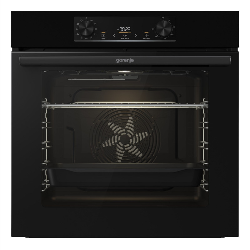 GORENJE Backofen »BO 6735 E02BKOT« mit Teleskopauszug nachrüstbar mit ecoClean Pizzafunktion mit 300 °C – perfekt für Pizza, Focaccia und mehr!