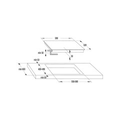 GORENJE Steel Heißluft Set (Einbauherd BCA6737AO5X und Kochfeld ECDA643SC) , Einbauherdset (Glaskeramik, A, 73 l)