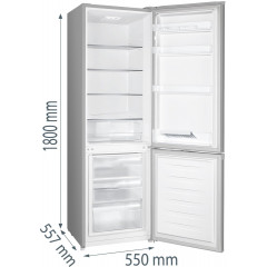 GORENJE RK518E2S4 Kühlgefrierkombination (E, 269 l, 1800 mm hoch, Silber)
