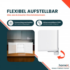 HOMEX FM1015-W Gefrierschrank (E, 510 mm hoch)