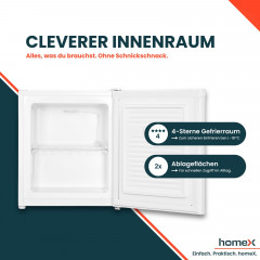 HOMEX FM1015-W Gefrierschrank (E, 510 mm hoch)