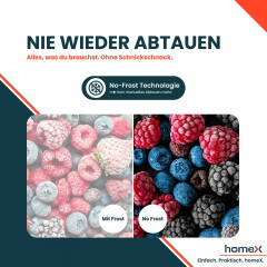 HOMEX FSN1611E-W Gefrierschrank (E, 1430 mm hoch)