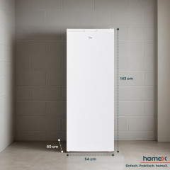 HOMEX FSN1611E-W Gefrierschrank (E, 1430 mm hoch)