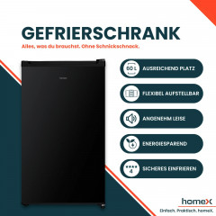 HOMEX FS1016-B Gefrierschrank (E, 85,0 cm hoch)