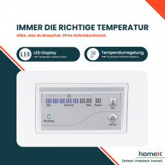 HOMEX FT1421-W Gefriertruhe (E, 850 mm hoch)
