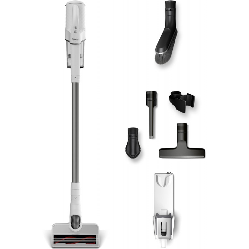 Duoflex HX1 Extra Akku-Staubsauger brillantweiß, Stielstaubsauger, 55 min Laufzeit, 0,3 l Staubvolumen, Elektro-Bodenbürste
