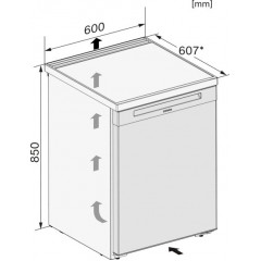 MIELE F 4001 D Gefrierschrank (D, 107 l, 851 mm hoch)
