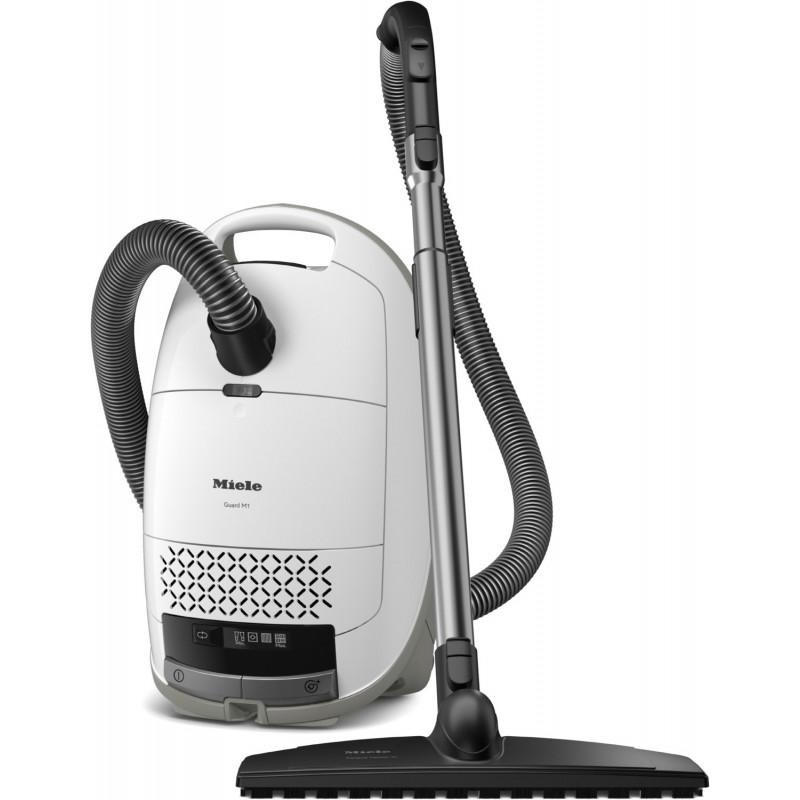 Guard M1 Parquet XL Bodenstaubsauger brillantweiß, mit Beutel, 4,5 l Staubvolumen, 11 m Reichweite, Parkett-Bürste