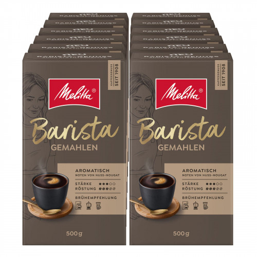 Melitta Barista gemahlen 500 g, 12er Pack