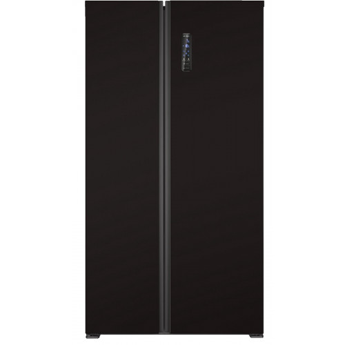 BOMANN SBS 7344 SIX 90CM E 442L Side-by-Side (E, 1770 mm hoch, Schwarz/Inox)