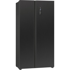 BOMANN SBS 7344 SIX 90CM E 442L Side-by-Side (E, 1770 mm hoch, Schwarz/Inox)