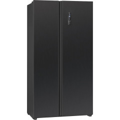 BOMANN SBS 7344 SIX 90CM E 442L Side-by-Side (E, 1770 mm hoch, Schwarz/Inox)
