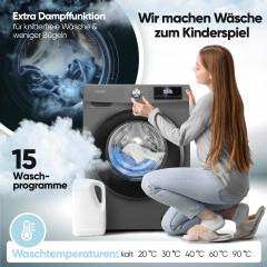 BOMANN WAT 7186 TITAN 8KG Waschtrockner (8 kg / 5 kg, 1400 U/Min.)