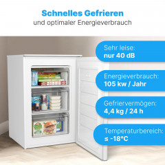 BOMANN GS 7253 WEISS 55CM C 87L Gefrierschrank (C, 850 mm hoch)