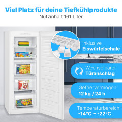 BOMANN GS 7362 Gefrierschrank (C, 143 cm hoch)