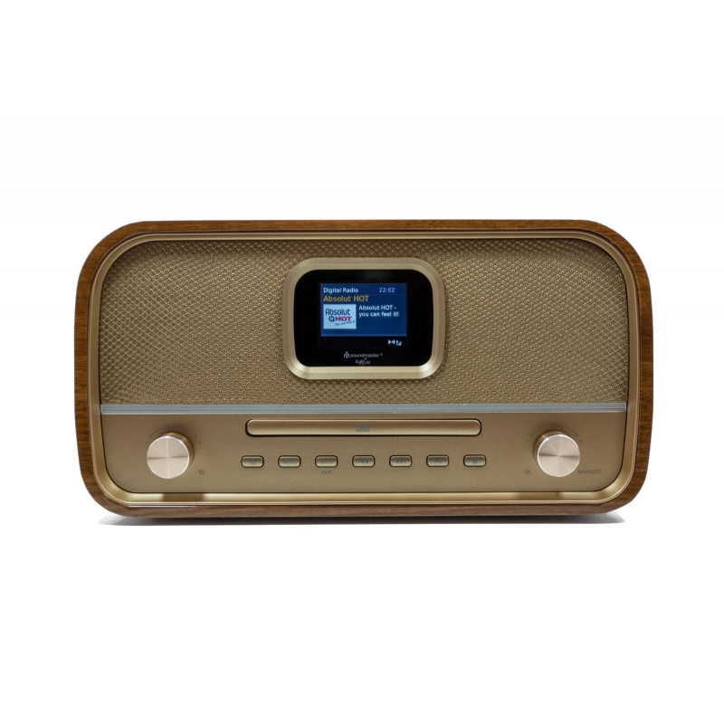 SOUNDMASTER DAB 970 BR1 BRAUN DAB+ Radio, Digital, DAB+, FM, Bluetooth, Holzfurnier