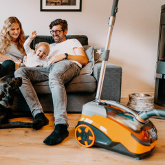 THOMAS AQUA+ pet & family parquet pro Nass- / Trockensauger, Orange / schwarz