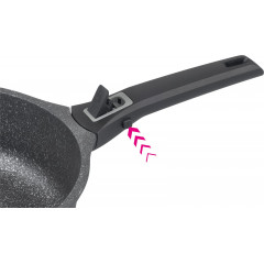 GSW Topf-Set »Easy Click« Set, Kochtopf 20/24 cm, 1 Stielkasserolle 16 cm, 1 Bratpfanne 24 cm, 7 Stk. tlg. Aluminiumguss