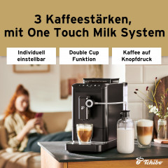 TCHIBO Esperto 2 Milk, Kaffeevollautomat Schwarz