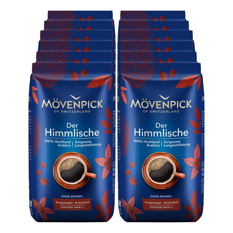 Mövenpick Kaffee Der Himmlische gemahlen 500 g, 12er Pack