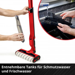 Einhell CLEANEXXO Power X-Change 1x 2,5Ah Hartbodenreiniger inkl. Akku, inkl. Ladegerät