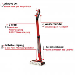 Einhell CLEANEXXO Power X-Change 1x 2,5Ah Hartbodenreiniger inkl. Akku, inkl. Ladegerät