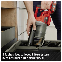 Einhell Power X-Change TE-SV 18 Li (1x4,0Ah) 2347187 Akku-Handstaubsauger 18V inkl. Akku, inkl. Ladegerät