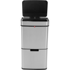 Hailo Mülltrennsystem »Öko Vario XL« 3 Behälter 54 Liter, Edelstahl, Kunststoff Inneneimer, Sensortechnik