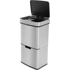 Hailo Mülltrennsystem »Öko Vario XL« 3 Behälter 54 Liter, Edelstahl, Kunststoff Inneneimer, Sensortechnik