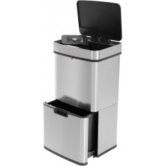 Hailo Mülltrennsystem »Öko Vario XL« 3 Behälter 54 Liter, Edelstahl, Kunststoff Inneneimer, Sensortechnik