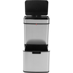 Hailo Mülltrennsystem »Öko Vario XL« 3 Behälter 54 Liter, Edelstahl, Kunststoff Inneneimer, Sensortechnik