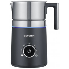 Severin SM 3586 SM 3586 Milchaufschäumer Edelstahl (gebürstet), Schwarz (matt) 500 W