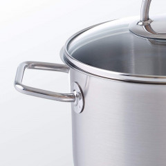Fissler Topf-Set »Viseo Topf-Set« Set, 1x Bratentopf 20 cm, je 1x Kochtopf 16/20/24 cm, 8 Stk. tlg. Edelstahl 18/10